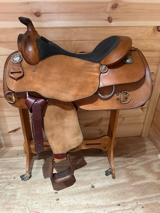 17” Woods’ Custom Western Work Training Saddle
