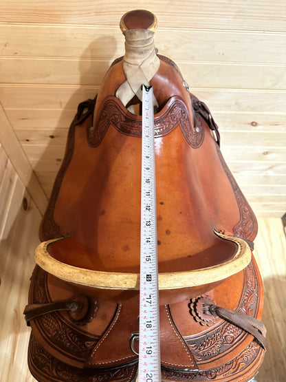 16” Circle Y Hardseat Ranch Roper Western Saddle Model 1156