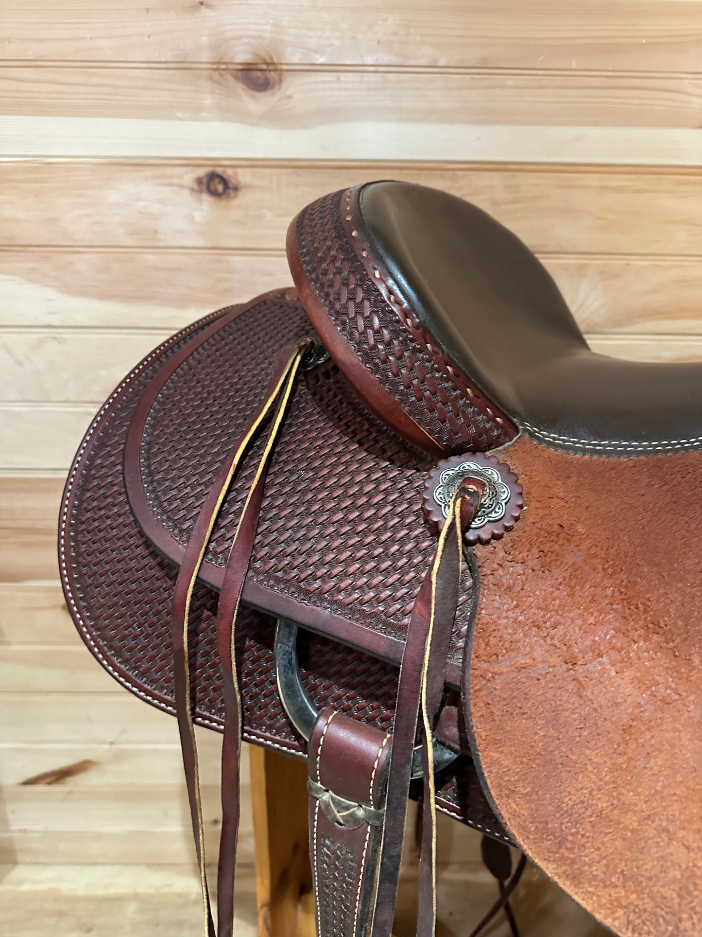 16” Diamond K Saddlery Ranch Roper Western Saddle