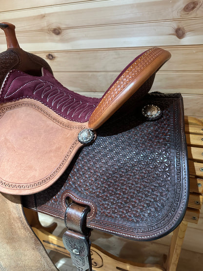 15” Martin Crown C Barrel Racing Saddle Model 4585