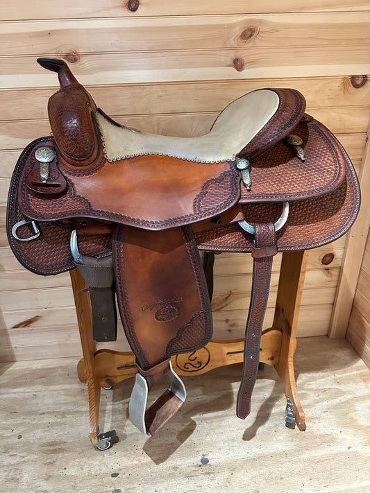 17” Billy Cook Maker Sulphur OK Reiner Western Saddle Model 6005