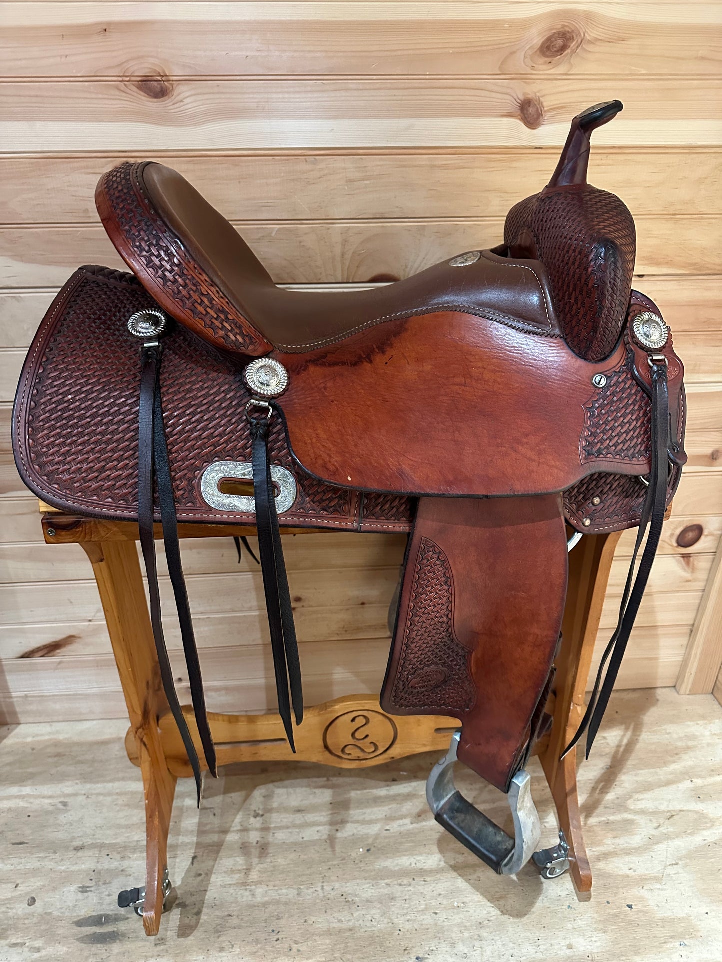 16” Billy Cook Maker Sulphur,OK Western Trail Saddle Model 1536
