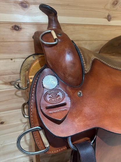 16.5” Rocking R Western Work Training Saddle