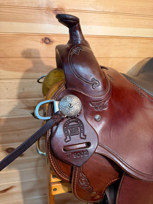 16” RW Bowman B-Light Western Ranch Trail Saddle Model 9416