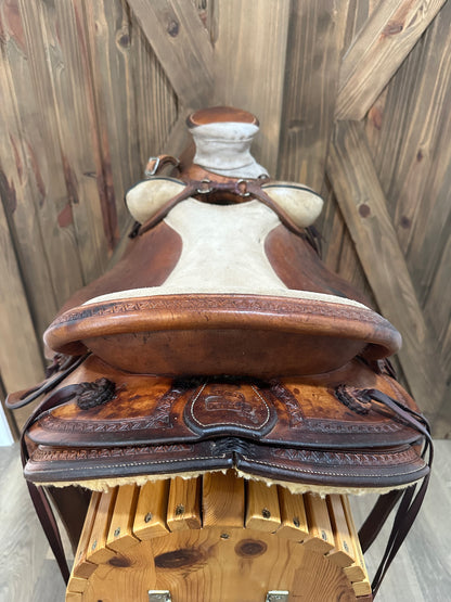 16” Watt Bros Stock Saddle Co. Wade Western Saddle - Dennis Reis Wade Model