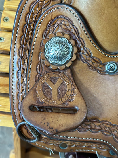 16” Circle Y Durango Flex-Lite Mule Western Trail Saddle Model # 1155