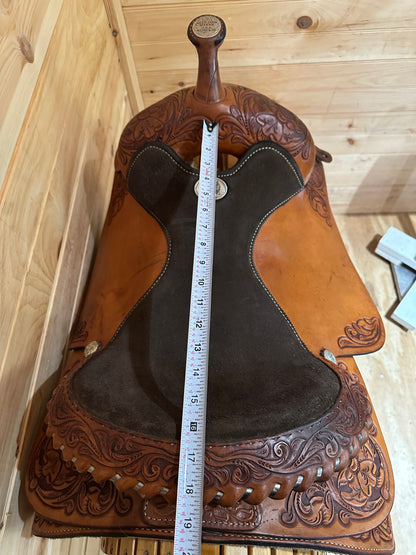 16.5” Billy Cook Maker Sulphur,OK Western Trail Saddle Model 8934