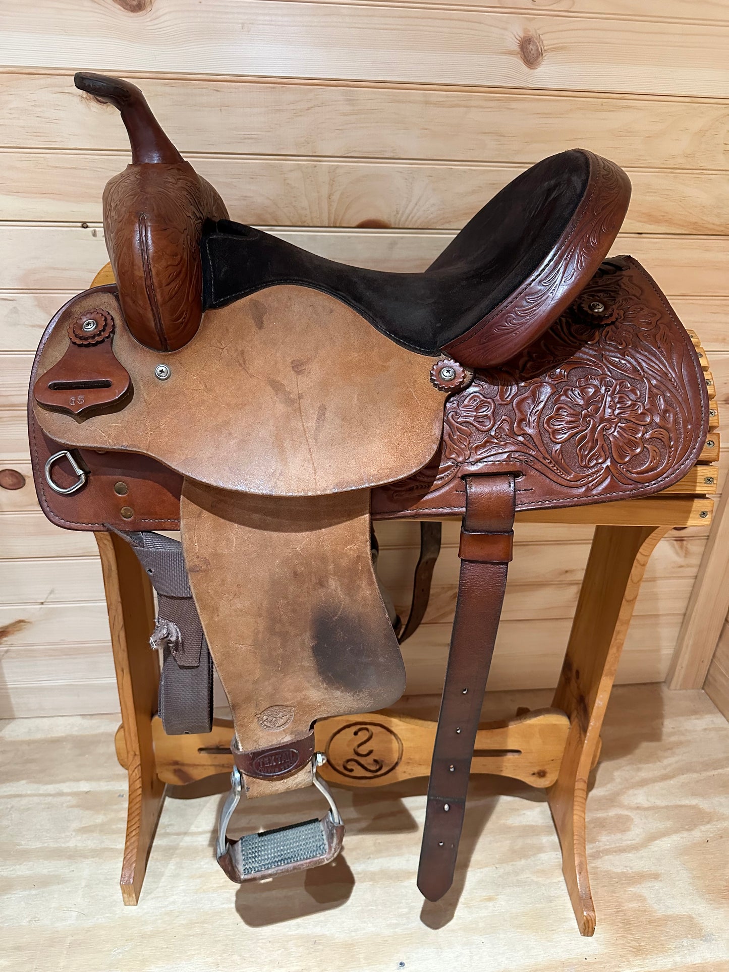 15” Tex Tan Barrel Racing Western Saddle