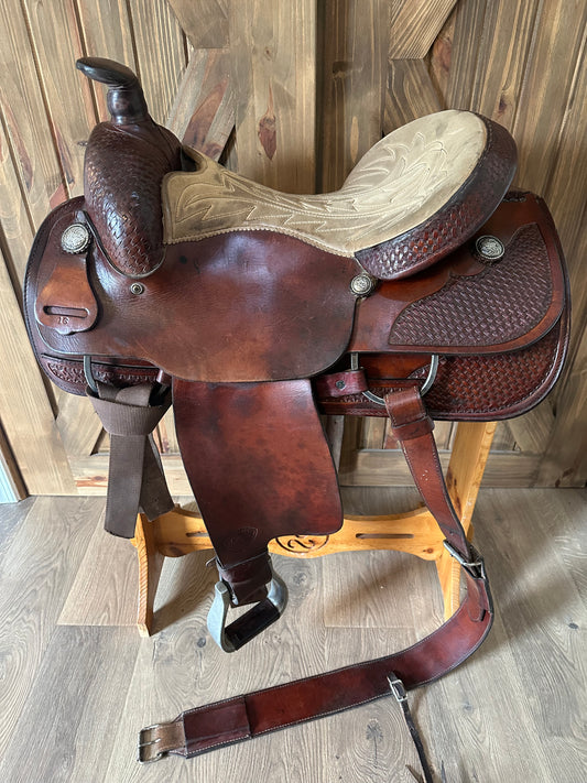 16” Tex Tan Hereford Roping Saddle