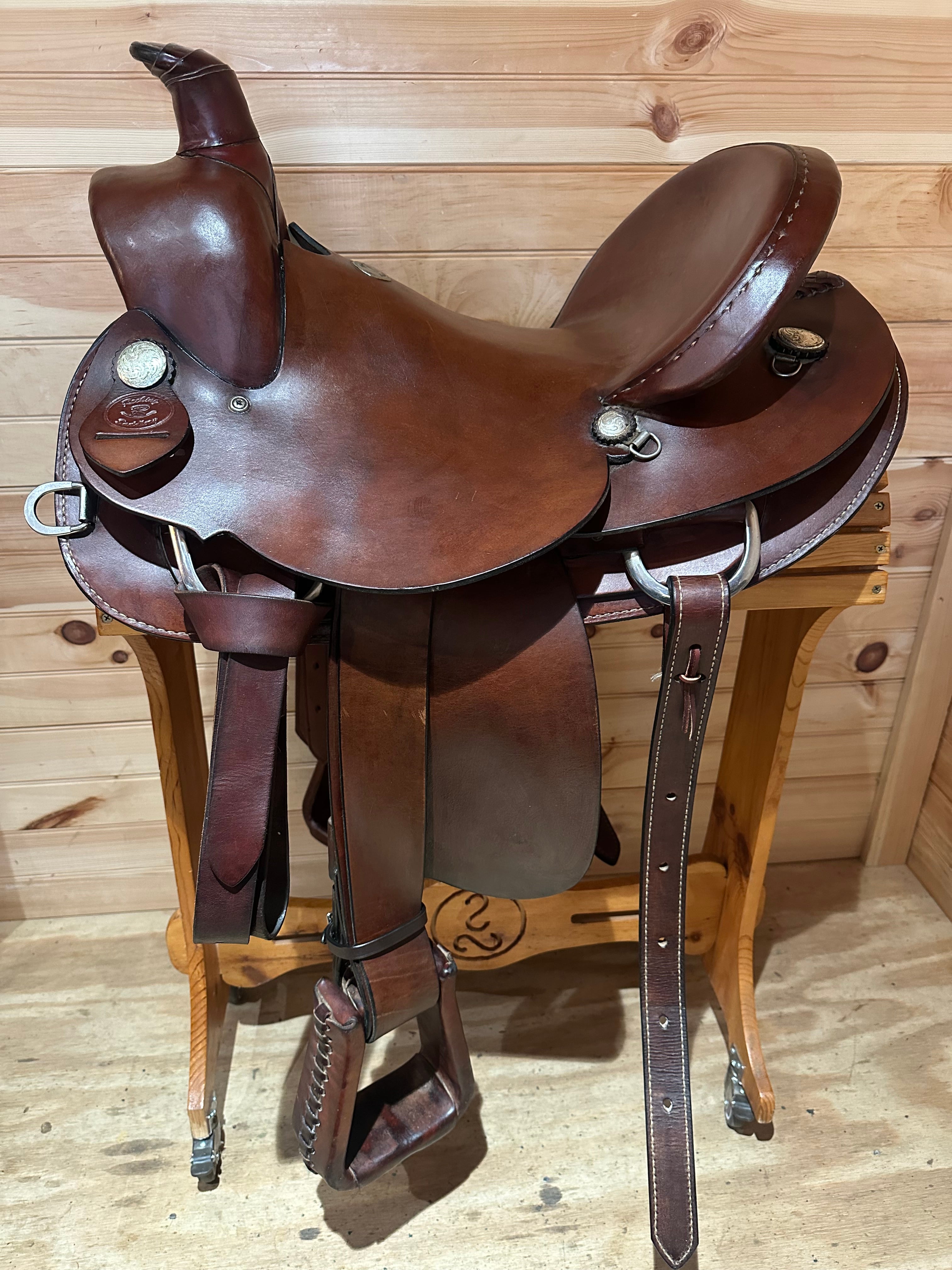 1834 Rocking R Saddle 16” Rocking R Saddery Ranch Roper Western Saddle – The Saddle Consignor