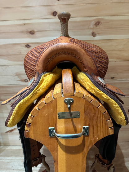 15” Billy Cook Maker Sulphur,OK Barrel Racing Saddle Model 1901