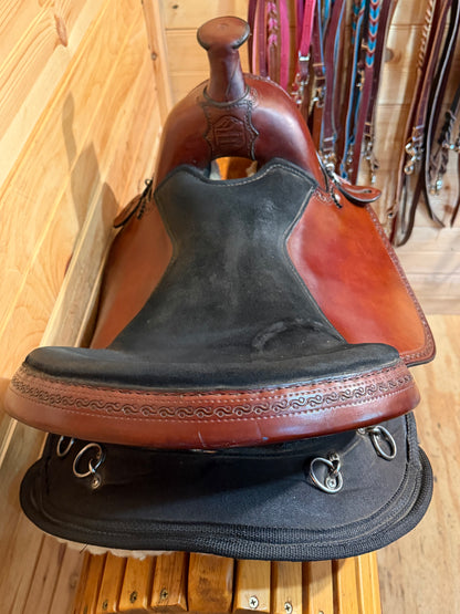 16” Crest Ridge Saddlery Sentry Lite Western Trail Saddle