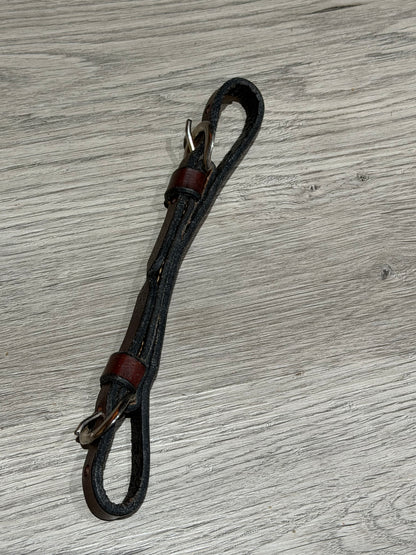 Leather Curb Strap, Dark Oil