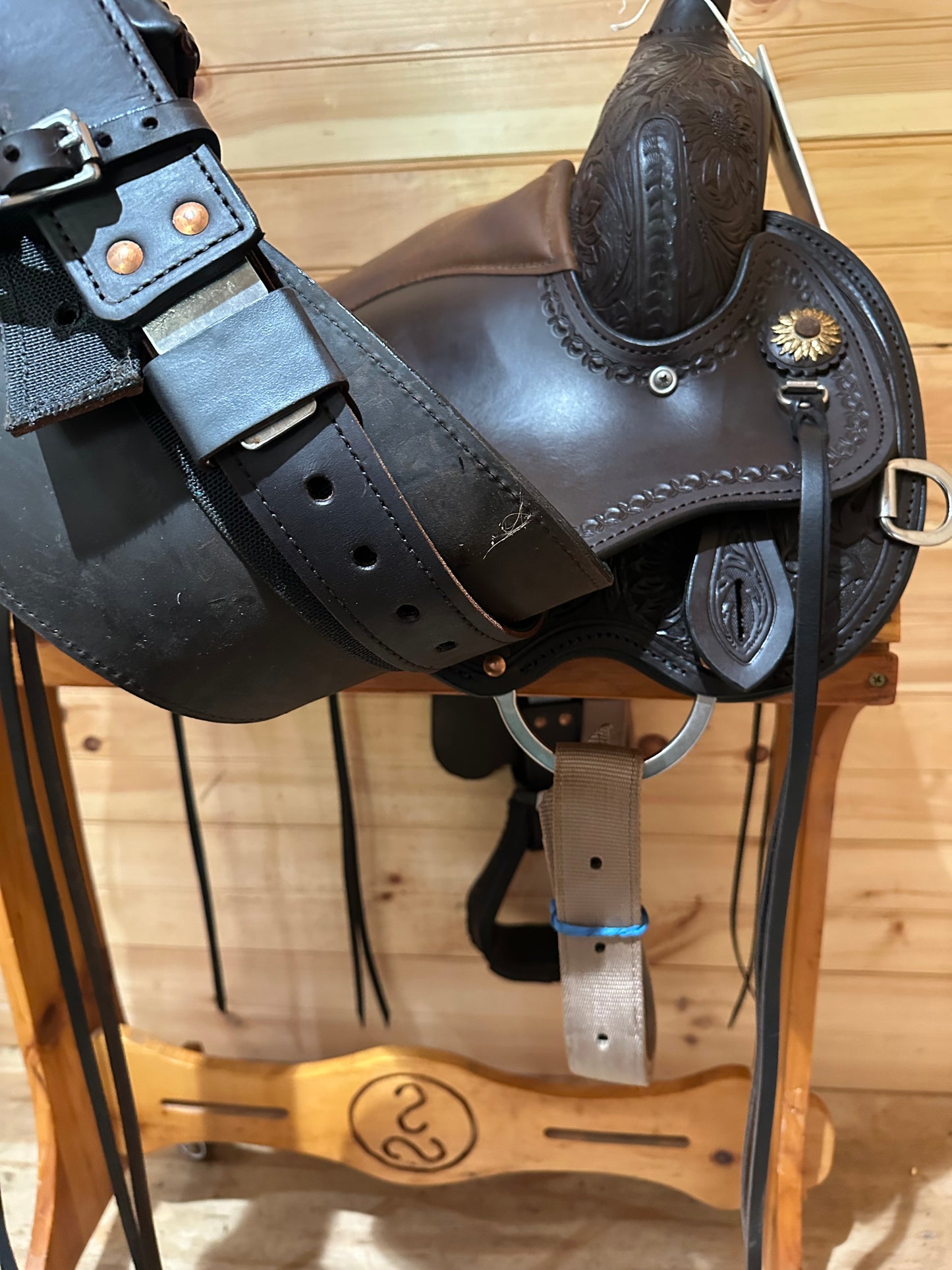 16” Circle Y Sunflower Flex2 Western Trail Saddle Model 1682 (2024)
