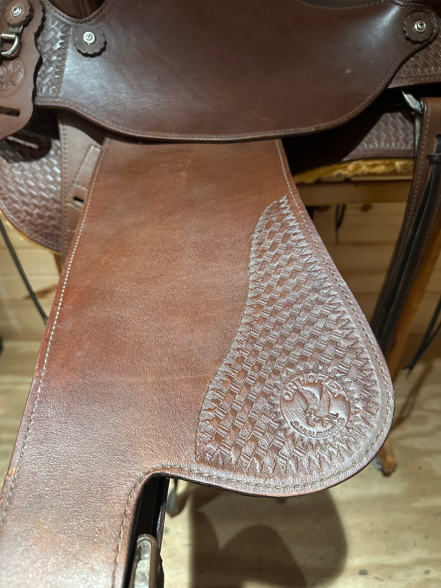 16” Ortho-Flex “The Western Lariat” Western Trail Saddle Model TP-160