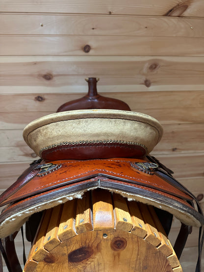 15” Bar B Western Ranch Roper Western Saddle