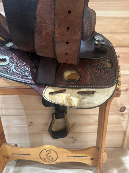 14” Circle Y Martha Josey Ultimate Barrel Racing Saddle Model 1173