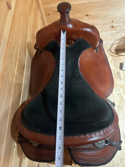 16.5” Allegany Mountain Saddlery All Around Western Trail Saddle