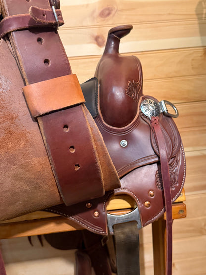 15.5” RW Bowman Will Rogers Model Western Trail Saddle