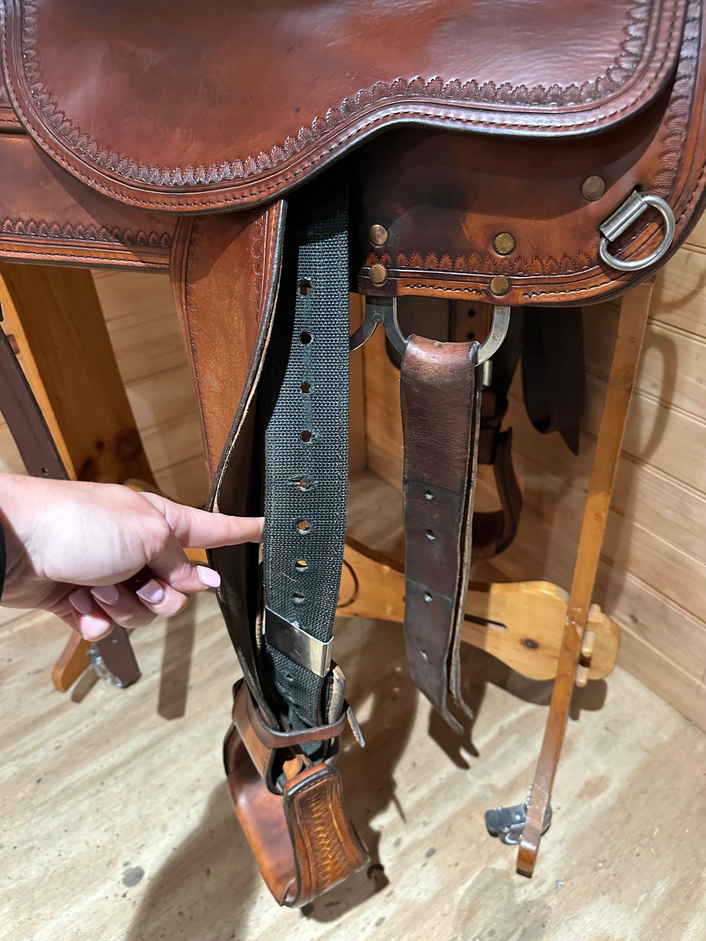 16” Circle Y Topeka Flex-Lite Western Trail Saddle Model 1551