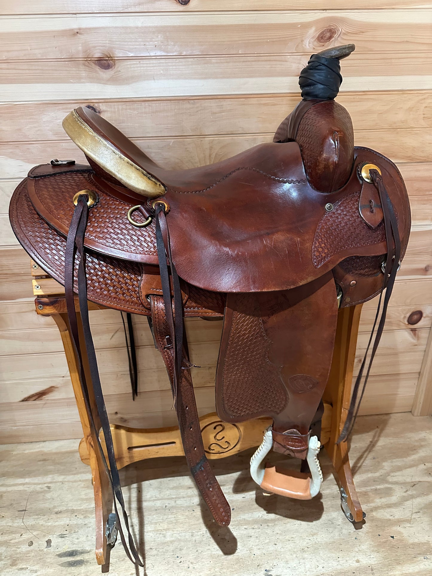 16” Tex Tan Hereford Association Ranch Roper Western Saddle