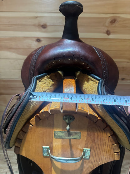 17” Circle Y BasketFlower Trail Flex-Lite Western Trail Saddle Model 1552