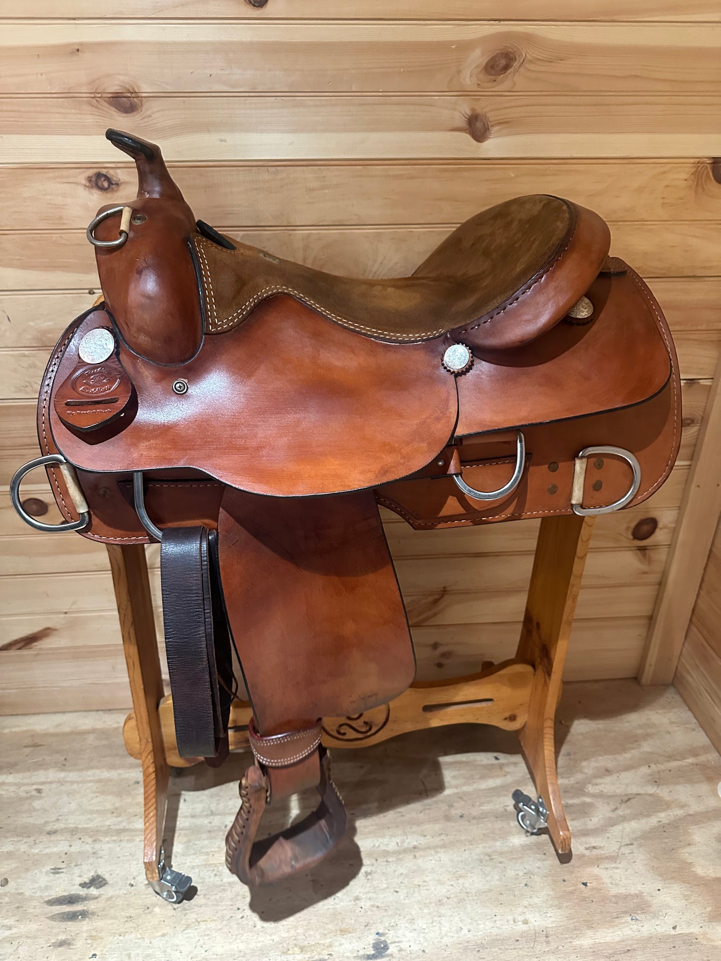 16.5” Rocking R Western Work Training Saddle