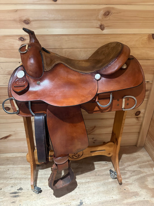16.5” Rocking R Western Work Training Saddle