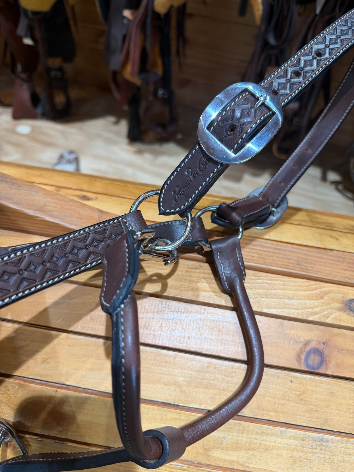 Professional’s Choice Dark Oil Diamond Leather Halter