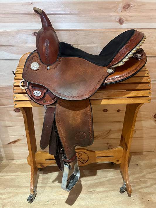 14” Circle Y Kenny Harlow Flex2 Barrel Racing Saddle Model 9212