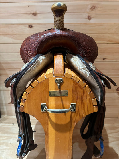 15” Circle Y High Horse Proven Aurora Barrel Racing Saddle Model 6215