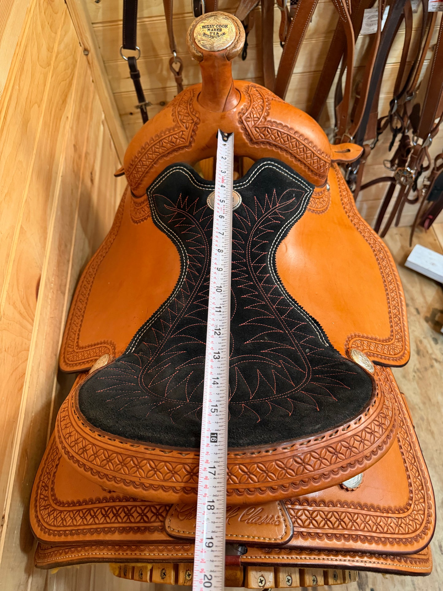 16” Billy Cook Maker Team Roper Sulphur, OK Western Saddle 2122