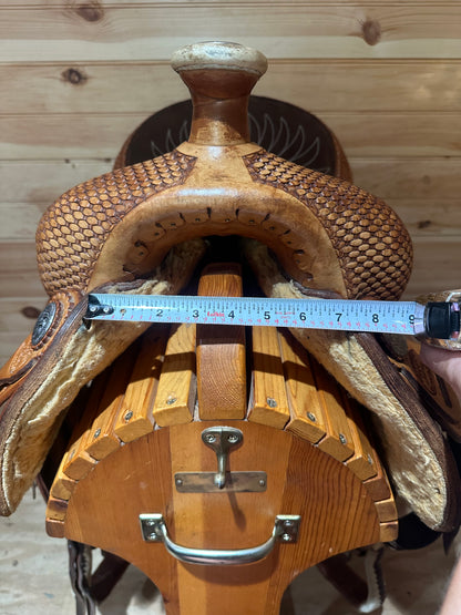 14.5” Billy Cook Basket Stamped Ladies All Around Western Saddle 2046