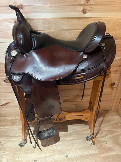 16” Circle Y Mojave Flex2 Western Trail Saddle Model 1561