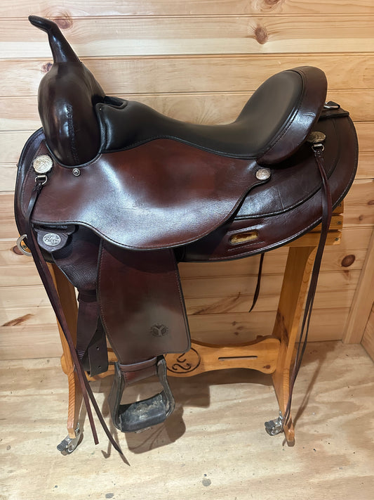 16” Circle Y Mojave Flex2 Western Trail Saddle Model 1561