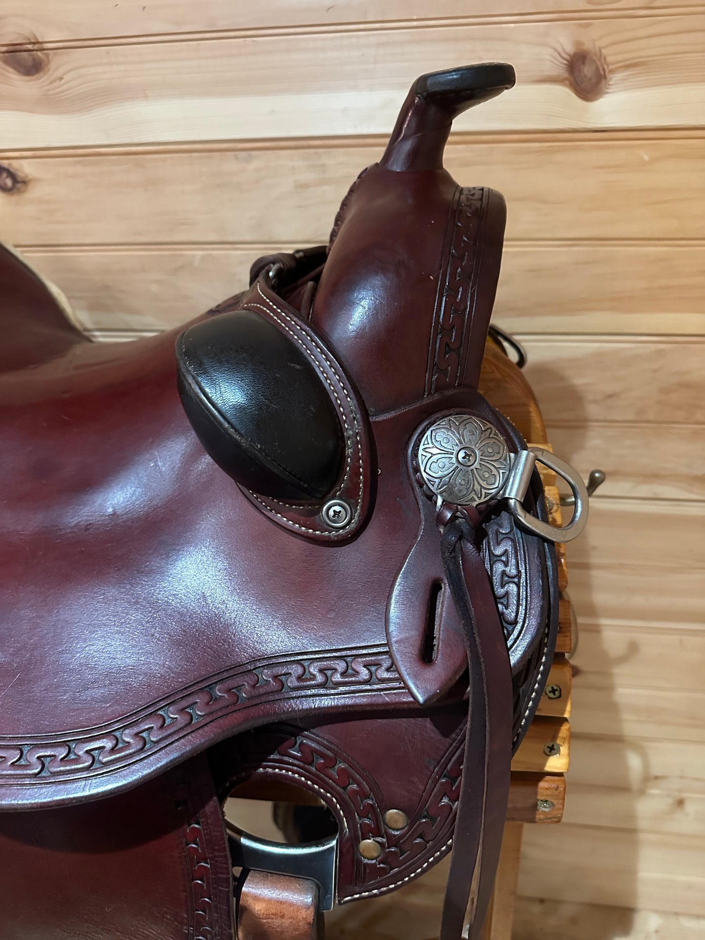 16” RW Bowman Mike Branch Natural Ride Western Ranch Saddle Model 3816