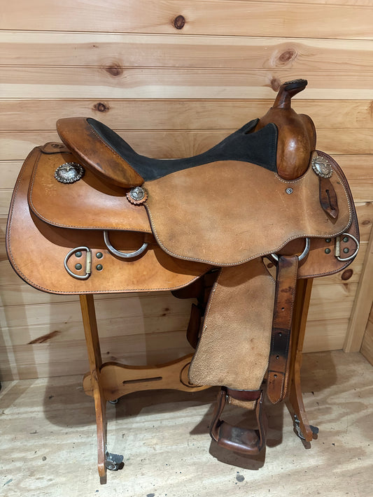 17” Woods’ Custom Western Work Training Saddle