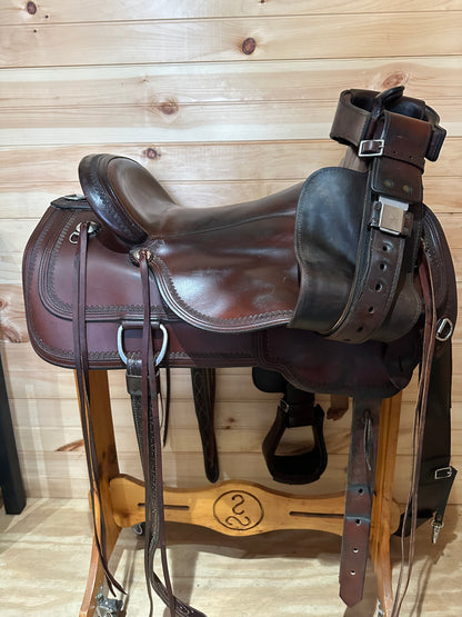 17” Circle Y Topeka Flex-Lite Western Trail Saddle Model 1651