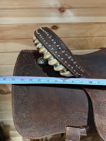 14.5” Reinsman Team Camarillo Barrel Racing Western Saddle Model 4231
