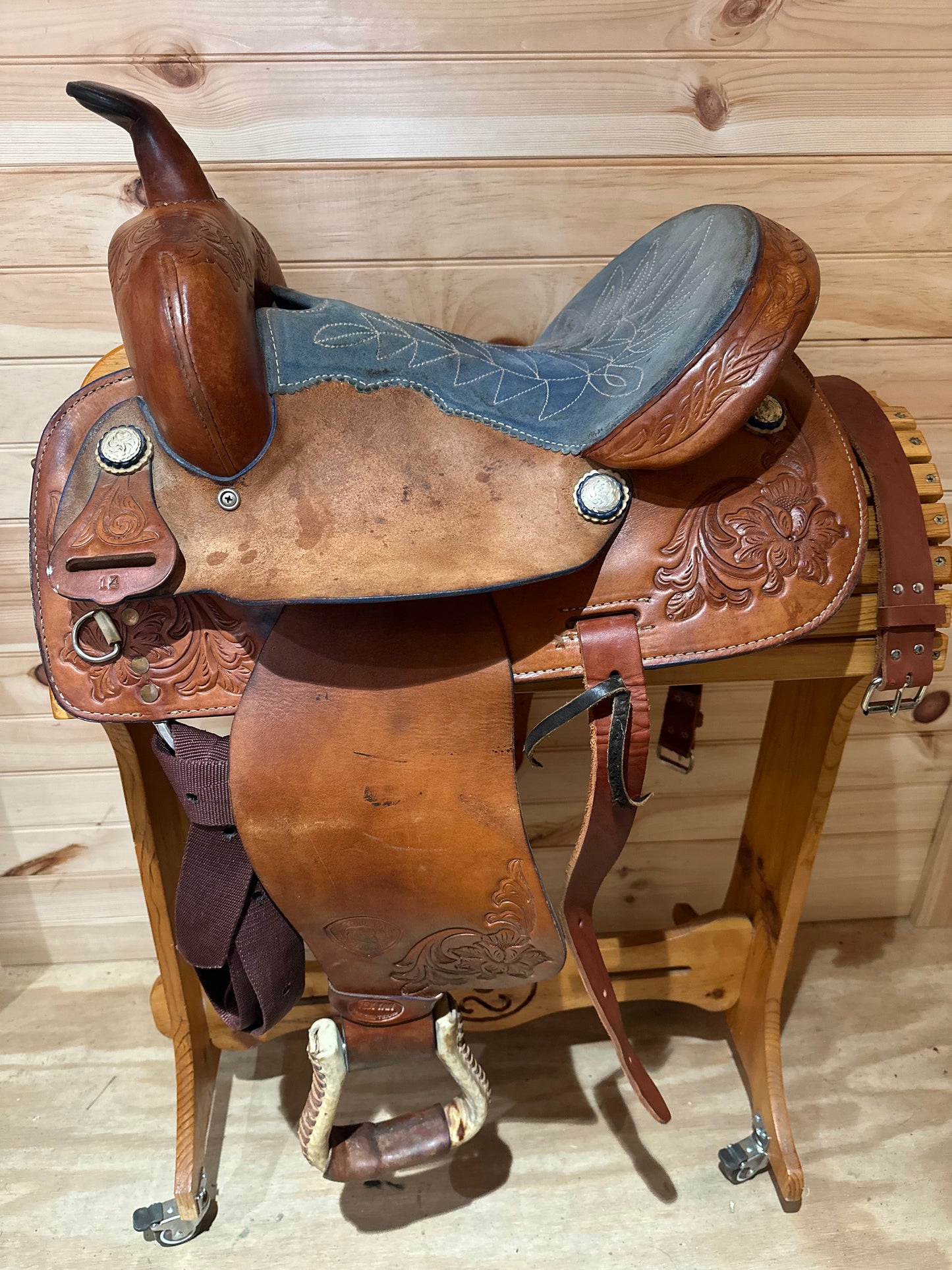 14” Tex Tan Hereford Youth Barrel Racing Western Saddle Model 08-81020N4