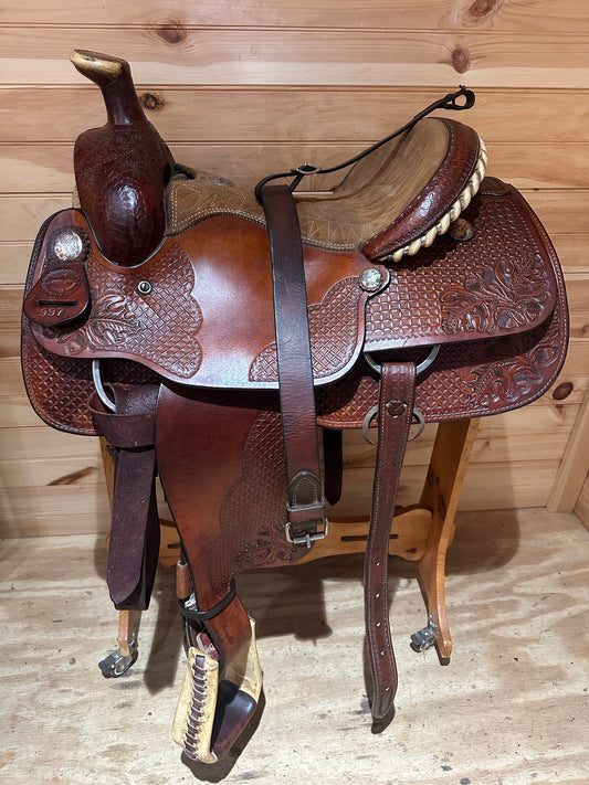 15.5” Billy Cook Matt Tyler Pro Roper Western Roping Saddle Model 997