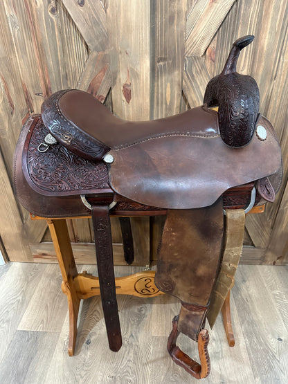 17” Circle Y Cutter Western Saddle Model 1356