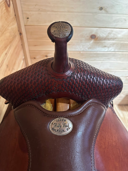 16” Billy Cook Maker Sulphur,OK Western Trail Saddle Model 1536