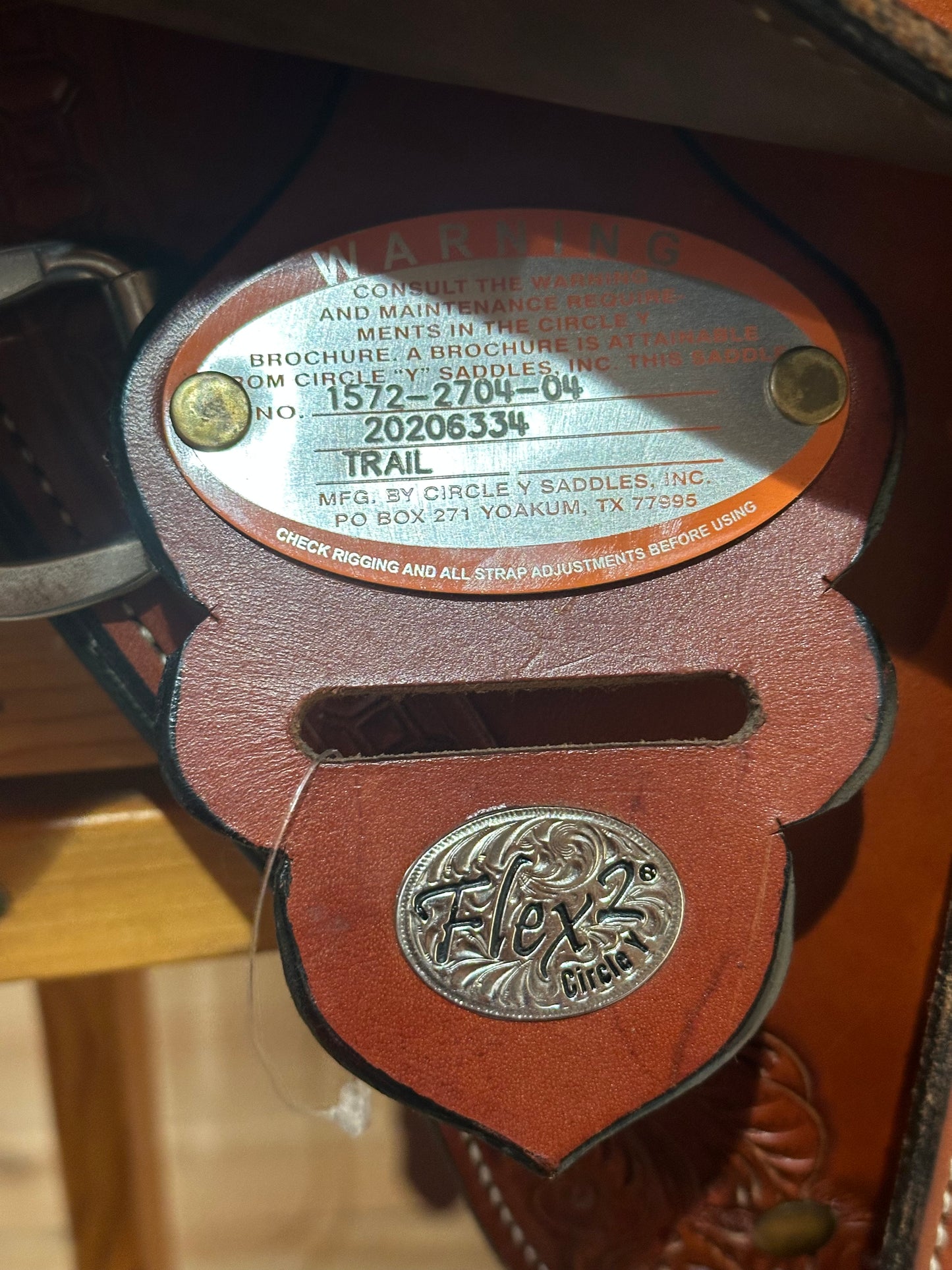 17” Circle Y Sheridan Flex2 Western Trail Saddle Model 1572