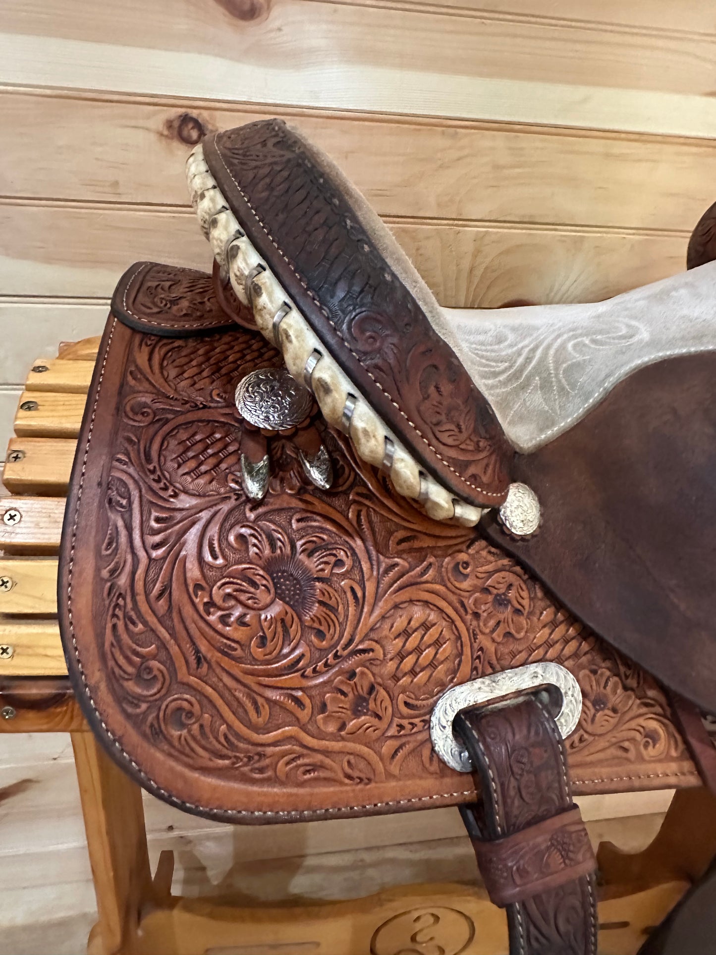 14.5” Circle Y Martha Josey Ultimate Barrel Racing Saddle Model