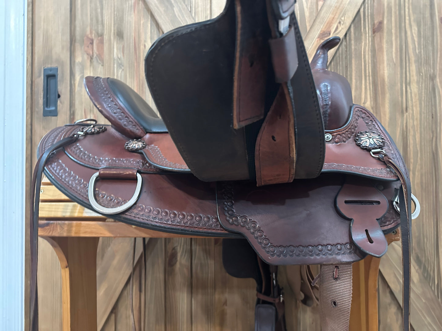 16” Circle Y Copper Mine Flex2 Western Trail Saddle - Wide