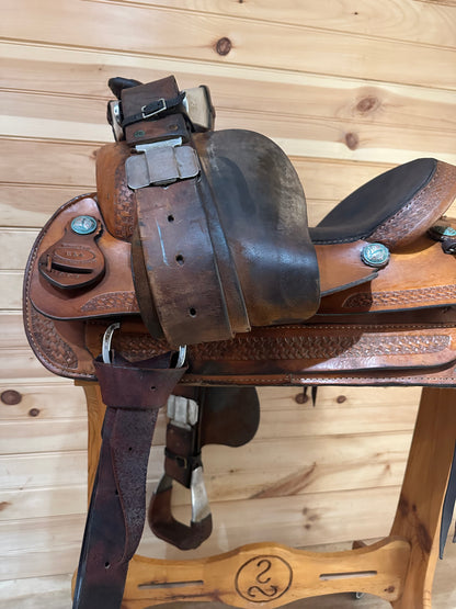 16” Nathan Lamb Roper Western Saddle Model 1601