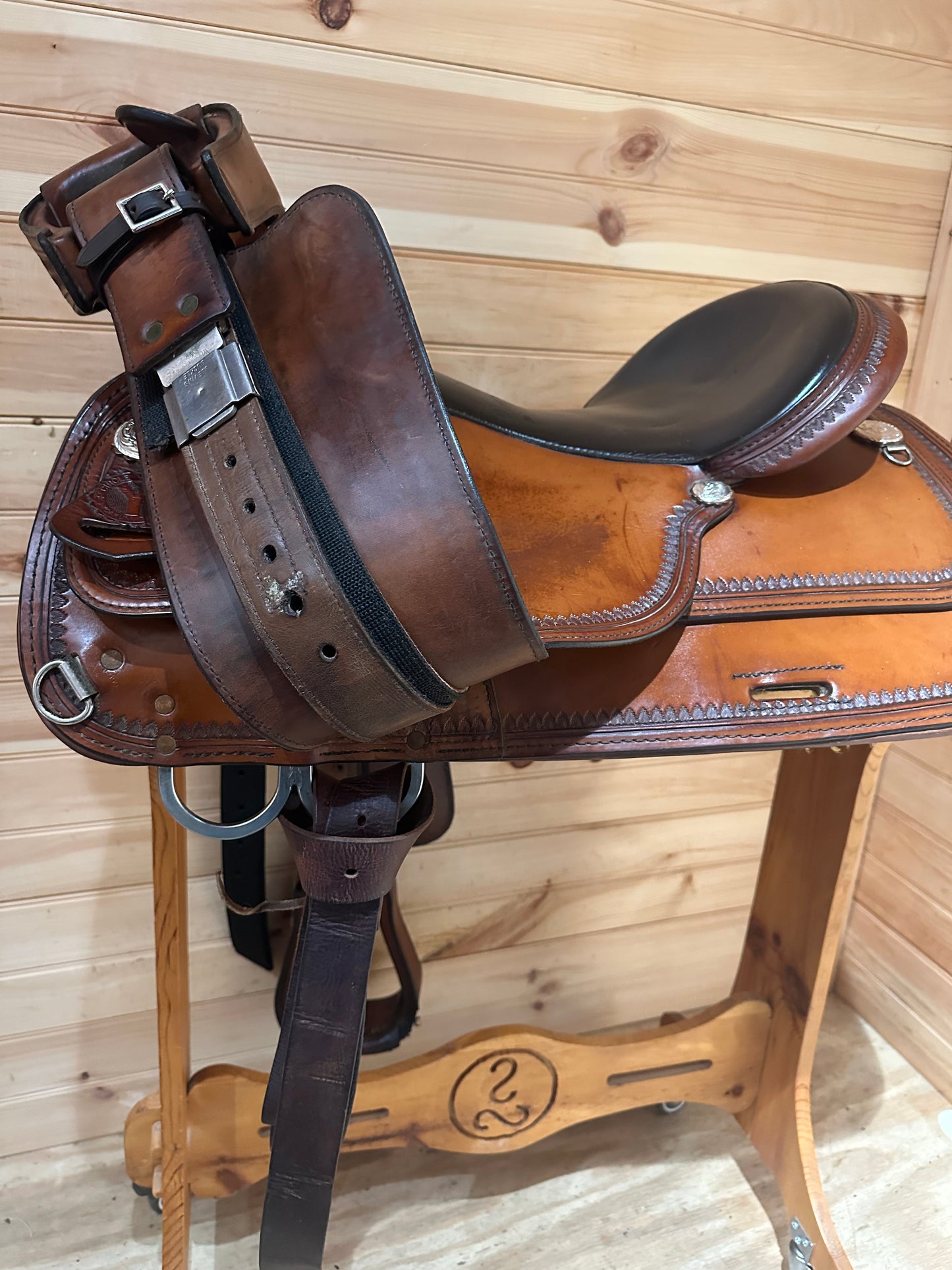 16” Circle Y Topeka Flex-Lite Western Trail Saddle Model 1551