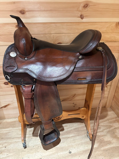 17” Circle Y Topeka Flex-Lite Western Trail Saddle Model 1551