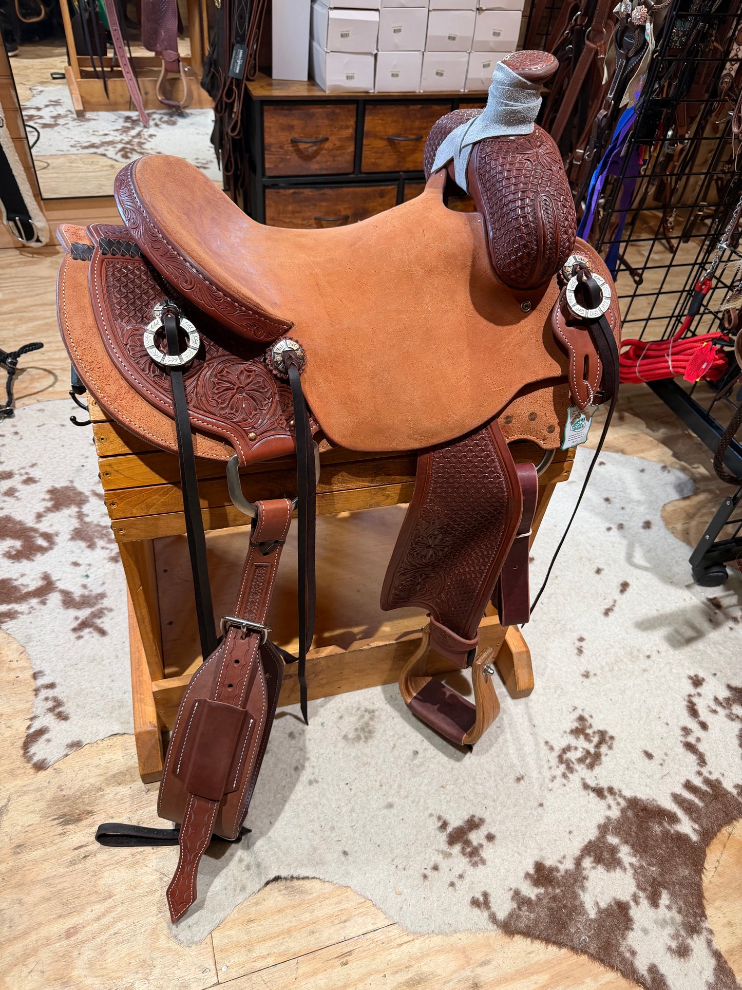 15.5" Paul Taylor Cowboy Ranch Western Saddle